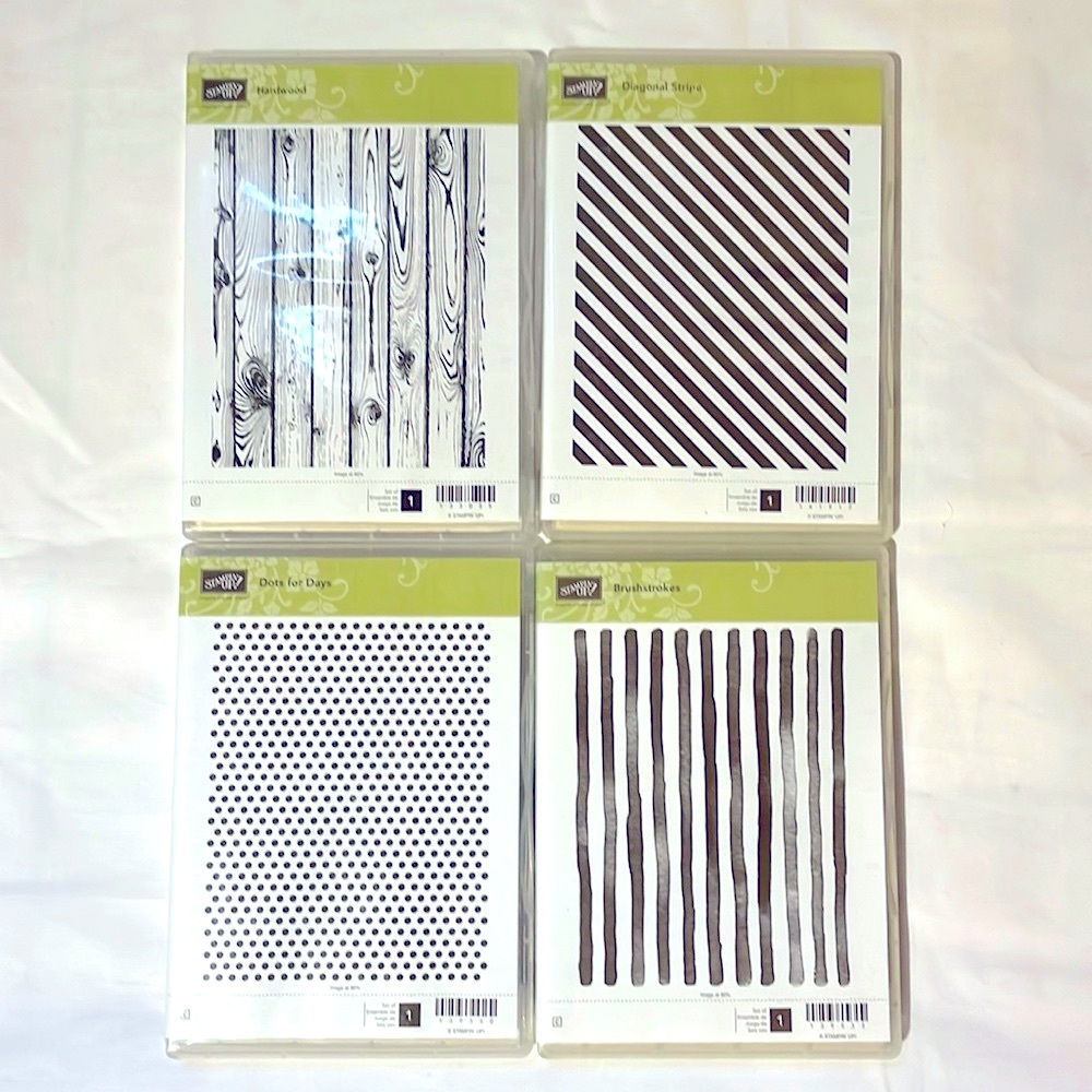 Stampin’ Up! Set of 5 Background Stamps Brand New
